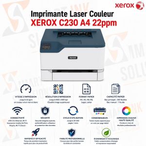 Xerox Imprimante Laser Couleur C230 A4 22ppm 