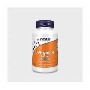 Now L-Arginine 500mg - 100 Gélules Végétales (50 Portions) - Soutien Cardiovasculaire & Performance Musculaire