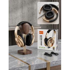 Casque Bluetooth Sans Fil Premium R2 – Extra Bass Haute Définition, Pliable avec Micro Intégré & Autonomie Longue Durée