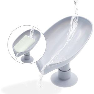 Porte-savon en céramique en forme de feuille, Aspect marbre Pour salle de bain