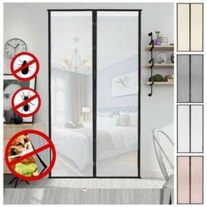 Moustiquaire Magnétique pour Porte en Maille Fine – Protection Anti-Moustiques, Installation Facile, Barrière Contre Insectes, Idéale pour Maison avec Animaux