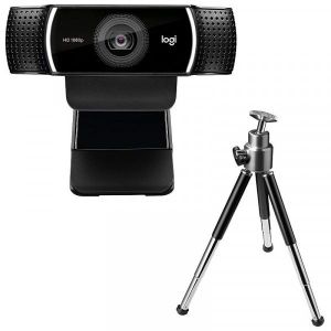 C922 Pro Stream Webcam Full HD 1080p – 30 FPS / HD 720p 60 FPS – Double Microphone Stéréo – Autofocus – USB – Compatible PC & Mac