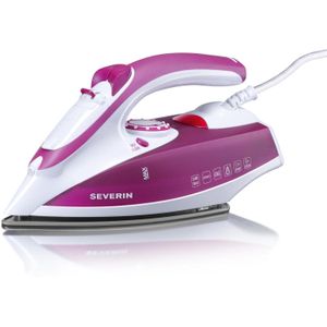 Severin BA 3243 Fer à Repasser Vapeur 2400W, Semelle Céramique Ultra-Glissante, Débit Vapeur 30 g/min, Coup de Vapeur 70 g/min, Système Anti-Gouttes, Repassage Rapide et Impeccable