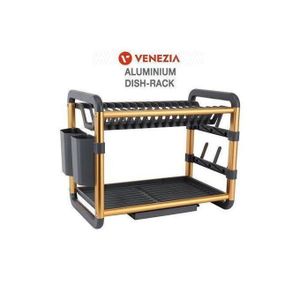 K:OLN Égouttoir à vaisselle à 2 niveaux en aluminium