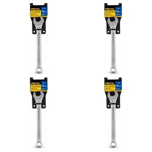 Pretul Lot de 4 - Clé Mixte 15mm - Acier au Chrome Vanadium - Outil Polyvalent pour Bricolage et Mécanique