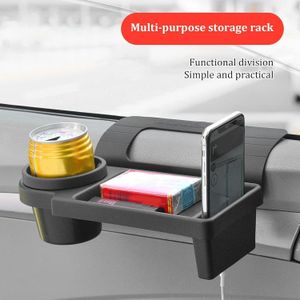 Plateau de Voiture avec Porte-Gobelet, Porte-Gobelets D'eau de Voiture de Conception Pliante Porte-Gobelets Multifonctions à L'arrière de la Voiture Rangement pour Téléphone portable
