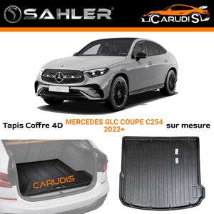 SAHLER Tapis de coffre 4D Mercedes GLC Coupé C254 sur mesure imperméable antidérapant et sans odeur