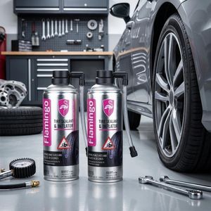 Pack de 2 pcs Anti-Crevaison & Gonfleur Express (2x450ml) - Réparation Rapide Sans Démontage pour Pneus Voiture & Moto