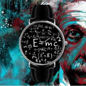 montre fans mathématiques languages,physique,sciences en Cuir à Quartz