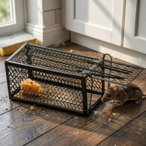 Piège à souris humanitaire réutilisable – Conception robuste avec système de capture sécurisé