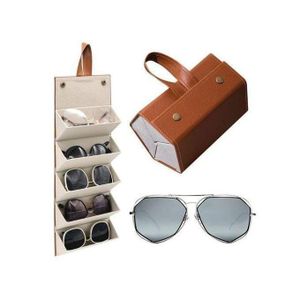 Boîte de rangement pliable pour lunettes,Étui de voyage pour lunettes de soleil