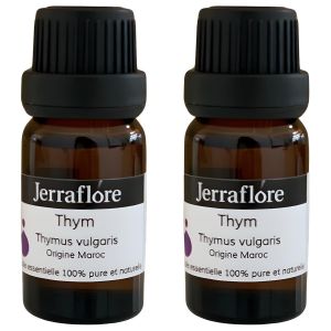 Jerraflore Huile Essentielle de Thym - Soutien Respiratoire et Immunitaire - 10 ML