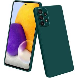 Coque Samsung Galaxy A73 5G Vert en Silicone Liquide – Protection Antichoc et Anti-Rayures