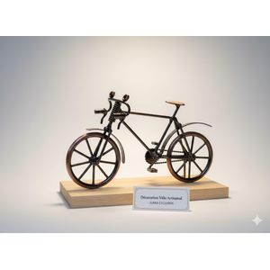 دراجة عتيقة من الحديد المطاوع - منحوتة صناعية مصنوعة يدويًا