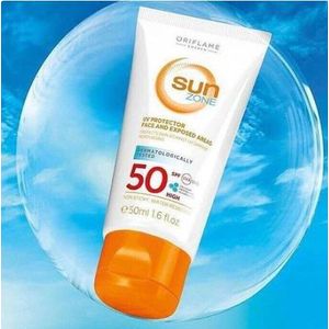 Oriflame  Sun Zone SPF 50 – Crème Solaire Visage & Zones Exposées 50 ml