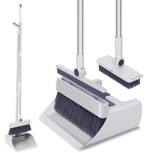 Kit de Nettoyage 4 en 1 - Balai  Pelle  Brosse  Raclette
