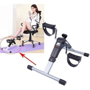 Vélo d'Entraînement à Domicile, Machine d'exercice pliable pour la maison, Pedalier de Musculation avec Réglable Écran LCD, entraîneur de main et de jambe de vélo