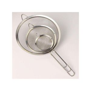 Ensemble de 3 Passoires de Cuisine en Acier Inoxydable – Mailles Fines & Durables