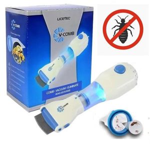 V-COMB – Peigne Électrique Anti-Poux et Lentes avec Aspiration – Élimination Instantanée Sans Produits Chimiques
