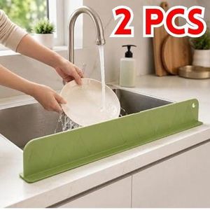 2 pcs Déflecteur Anti-Éclaboussures Évier – Accessoire Silicone 40 CM pour Cuisine