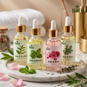 Bio A-Gamme Huiles Aromatiques 50 ml ,  Routine beauté éclat et nutrition
