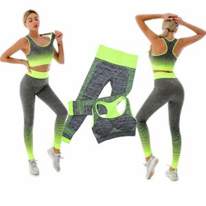 Tenue de Sport Femme 2 Pièces – Legging Gainant Taille Haute + Brassière Respirante pour Gym, Yoga et Fitness