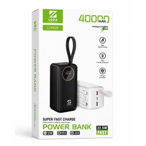 Batterie Externe LT-P220 – 40000mAh - Charge Rapide 22,5W