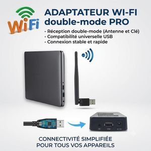 Aza Tech USB Wifi Adaptateur 2.4 GHz 150 Mbps USB 2.0 Wifi d'ongle avec Antenne