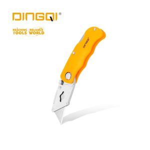 DINGQI  Couteau pliant professionnel en acier 19MM, Tranchoire + 6 lames supplémentaires