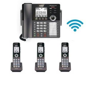 Uniden Système Standard téléphonique sans fil AT4801 + 3 poste téléphone (4 lignes) AT480HS