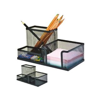 Crown Pack Rangement Bureau (3 en 1) : Bac à courrier + Cube à papier + Pot  à crayons à prix pas cher