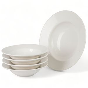 BATALHA SET 6 ASSIETTES PORCELAINE BLANCHE 20 CM