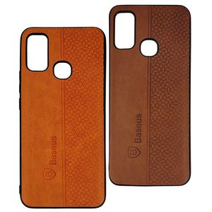 Pack 2 Pochettes silicone pour infinix HOT 9 PLAY Marron - Orange