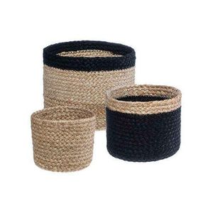 Atmosphera Set de 3 paniers jute