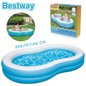 Bestway مسبح بيج لاجون القابل للنفخ للأطفال 262 × 157 × 46 سم - أزرق