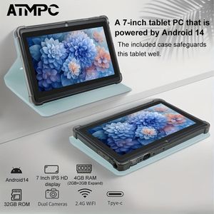 Tablette Tactile Android 10" avec Étui Folio Protection Support Plein Écran - WiFi, Caméra HD, Écran Haute Définition pour Travail, Études et Divertissement