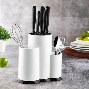 L'Organisateur Culinaire Ultime Porte Couteau Multifonctionnel avec Rouleau de Sechage