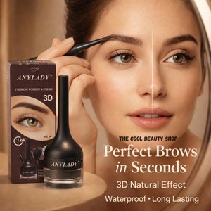 ANYLADY Gel pour sourcils poudre impermeable sourcils 2 in1