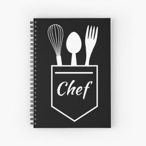 Chef Pocket Utensils Spiral Notebook Bloc note