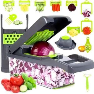Coupe-légumes,trancheuse de légumes,Hachoir à Légumes Multifonctionnel avec Poignée,Mandoline pour légumes et fruits