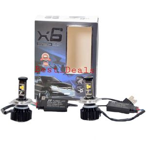 X6 2 pcs Turbo LED X6 H7 80W Canbus 7200LM 6000K pour Voiture et moto h7  Sel à prix pas cher