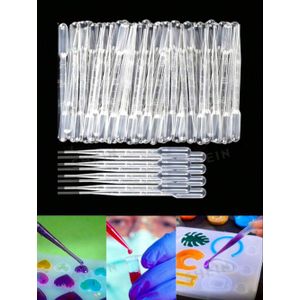 100 Pièces 1ml compte-gouttes Transfer Plastic Graduated Pasteur Dropper Polyethylene
