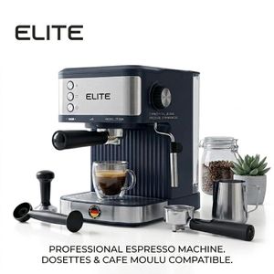 Elite Cafetière Machines À Café Expresso Professionnelle 1.8L