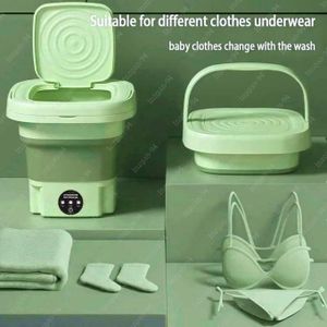Machine à laver portable pliable avec essoreuse automatique vêtements 11L