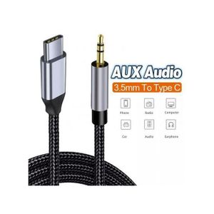  Câble USB C à 3.5mm Aux câble de haut-parleur câble Audio
