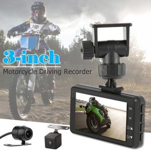 Caméra de Tableau de Bord Moto DVR 1080P Avant et Arrière – Écran 3", Vision Grand Angle, Enregistrement en Boucle et Capteur G