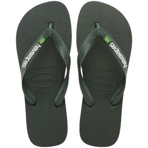 Havaianas Sandale Brasil Logo Green Olive/Green Olive