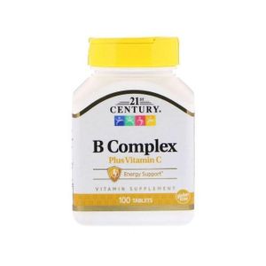 21st Century Complexe B plus vitamine C, 100 comprimés (Made in USA)