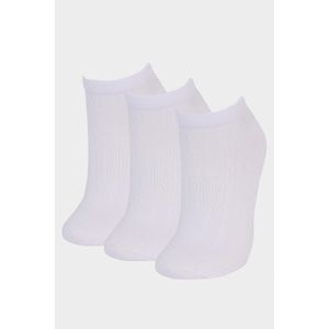 Defacto Lot de 3 Chaussettes courtes unisexes en bambou sans couture