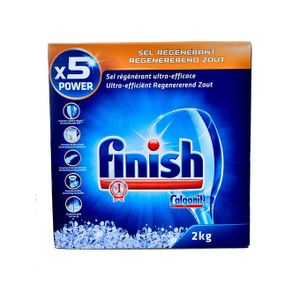 Finish Pack lave Vaisselle - Tablette + Liquide Rinçage + Sel régénèrent  2kg à prix pas cher